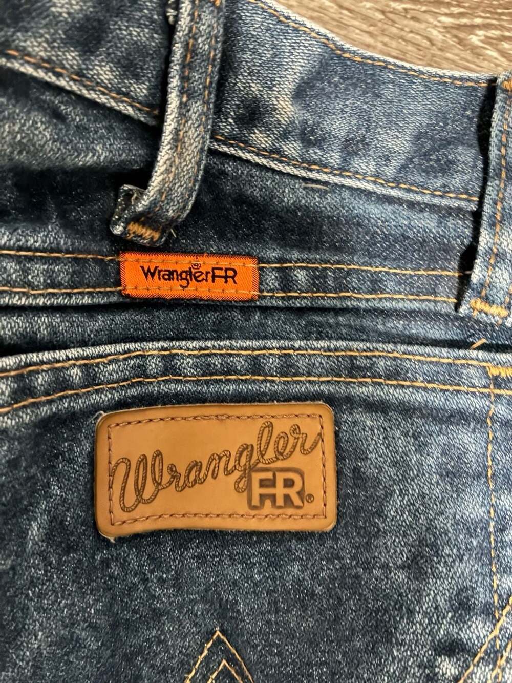 Wrangler Flame Resistant Relaxed Fit Jeans Size 32x30 Blue Denim